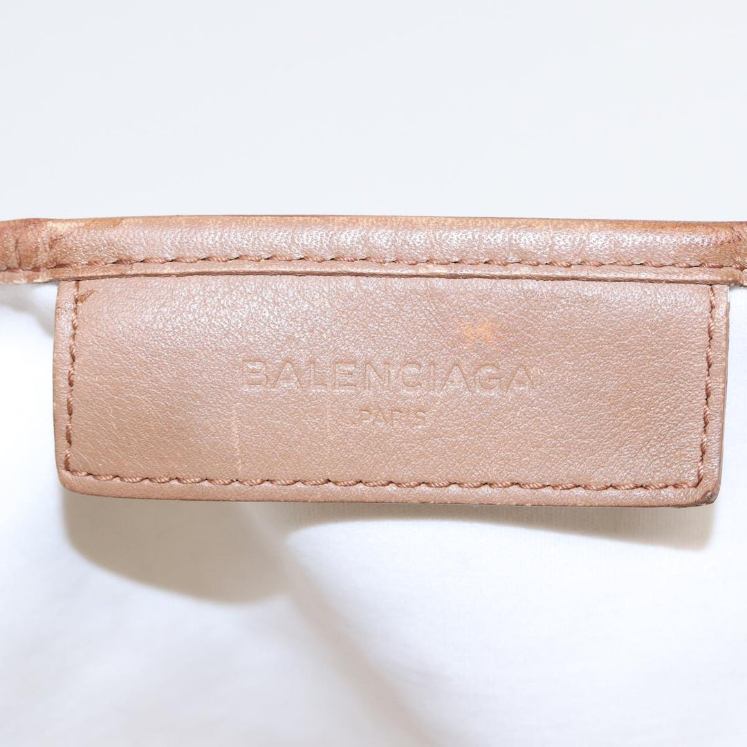 Top Quality Balenciaga Navy kabas S Hand Bag Canvas Beige 339933 Auth bs16366