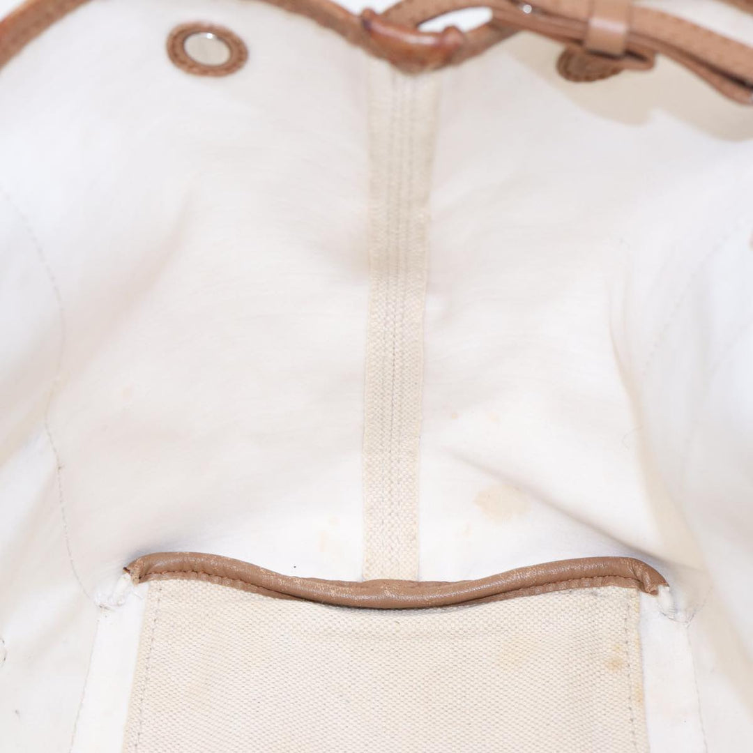 Top Quality Balenciaga Navy kabas S Hand Bag Canvas Beige 339933 Auth bs16366