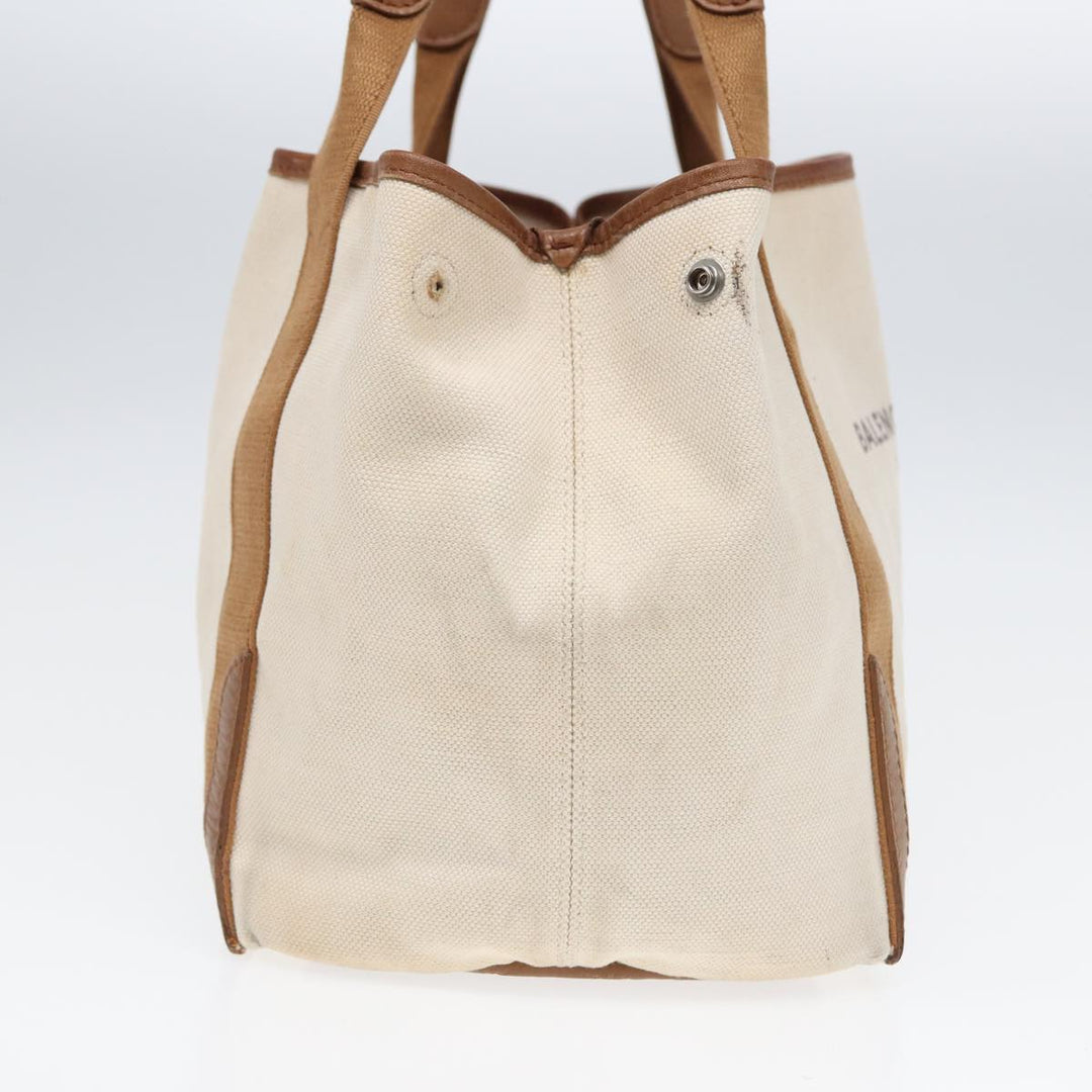 Top Quality Balenciaga Navy kabas S Hand Bag Canvas Beige 339933 Auth bs16366