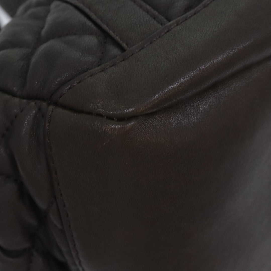 Burberry Tote Bag Leather Brown Auth bs16404