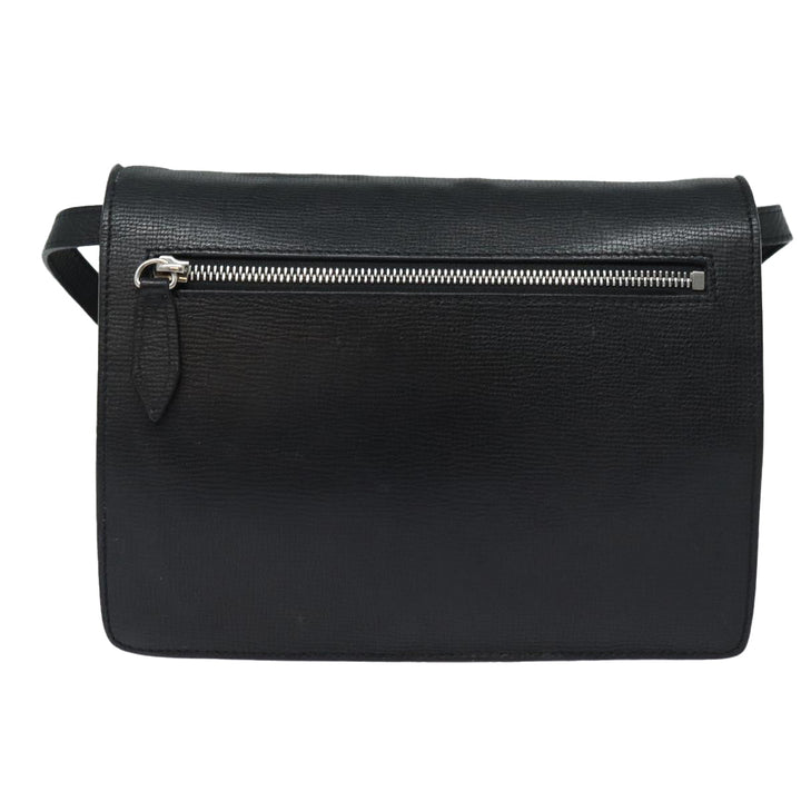 Burberry Nova Check Shoulder Bag Canvas Leather Beige Black Auth bs16405