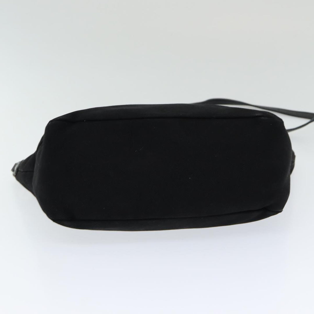 Burberry Blue Label Shoulder Bag Canvas Black Auth bs16430