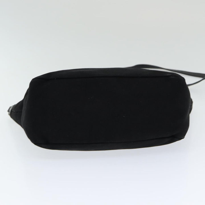 Burberry Blue Label Shoulder Bag Canvas Black Auth bs16430