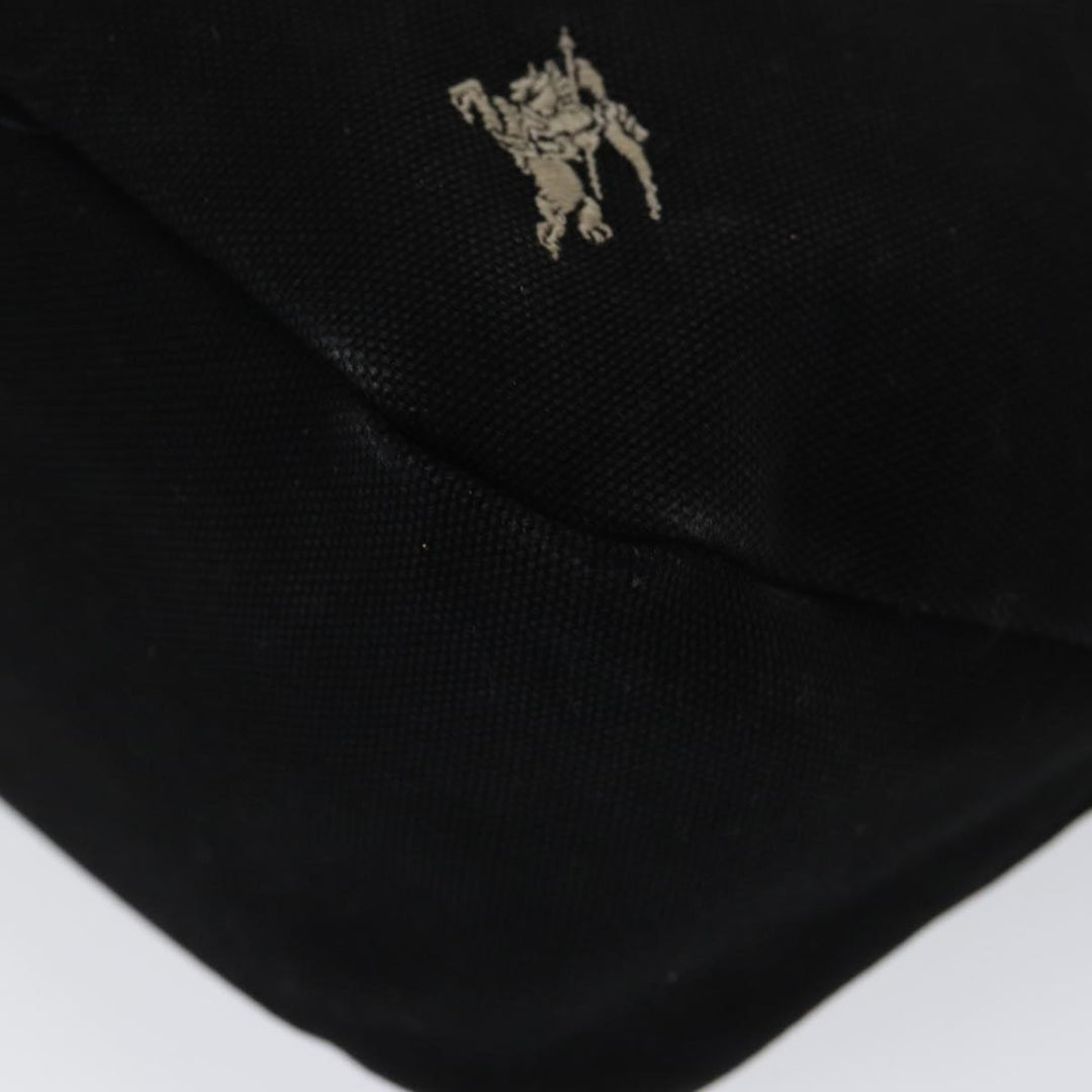 Burberry Blue Label Shoulder Bag Canvas Black Auth bs16430