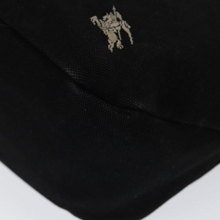 Burberry Blue Label Shoulder Bag Canvas Black Auth bs16430