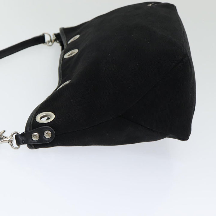 Burberry Blue Label Shoulder Bag Canvas Black Auth bs16430