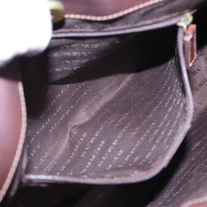 Burberry Nova Check Shoulder Bag Canvas Beige Auth bs16479