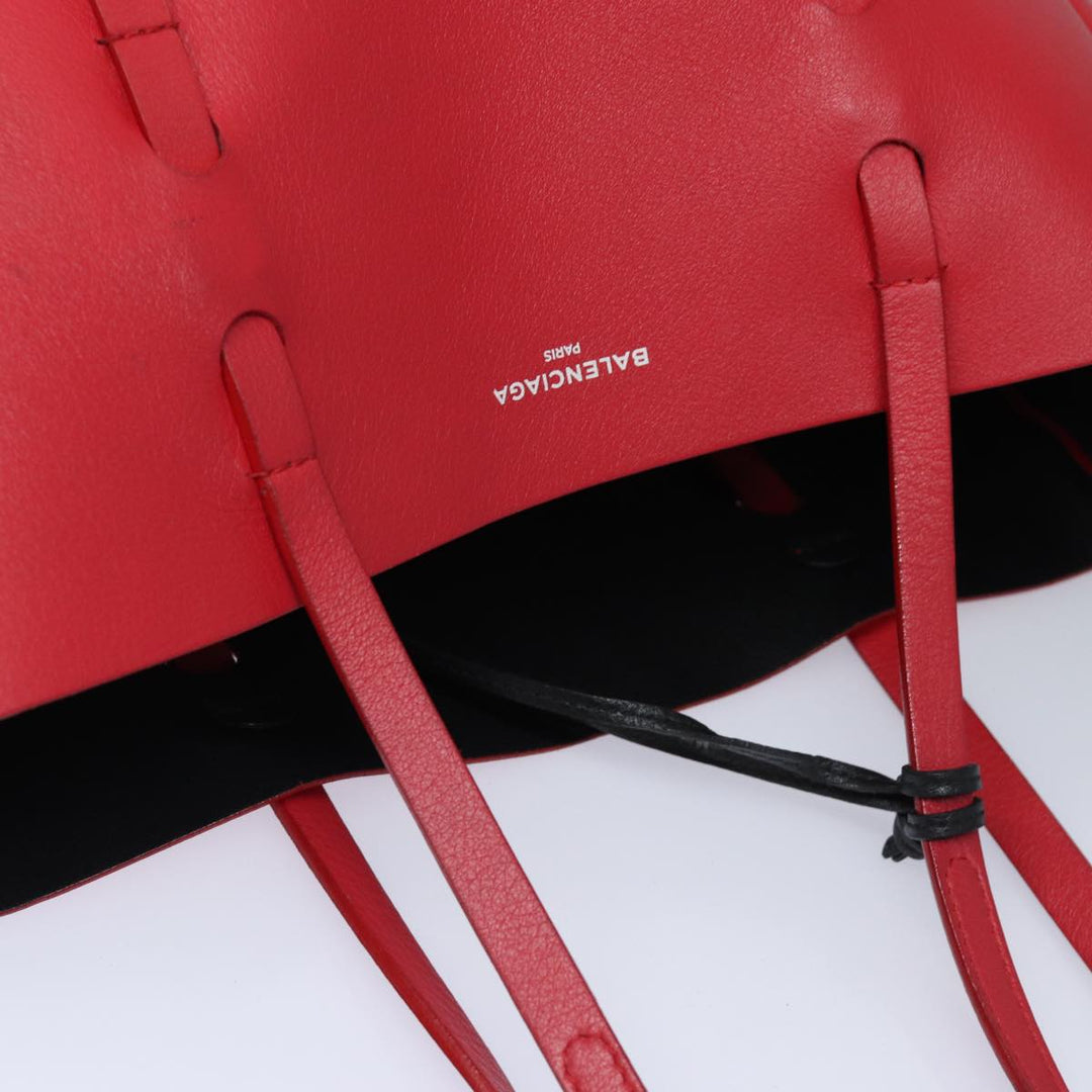 Top Quality Balenciaga Everyday Tote S Tote Bag Leather Red Auth bs16489