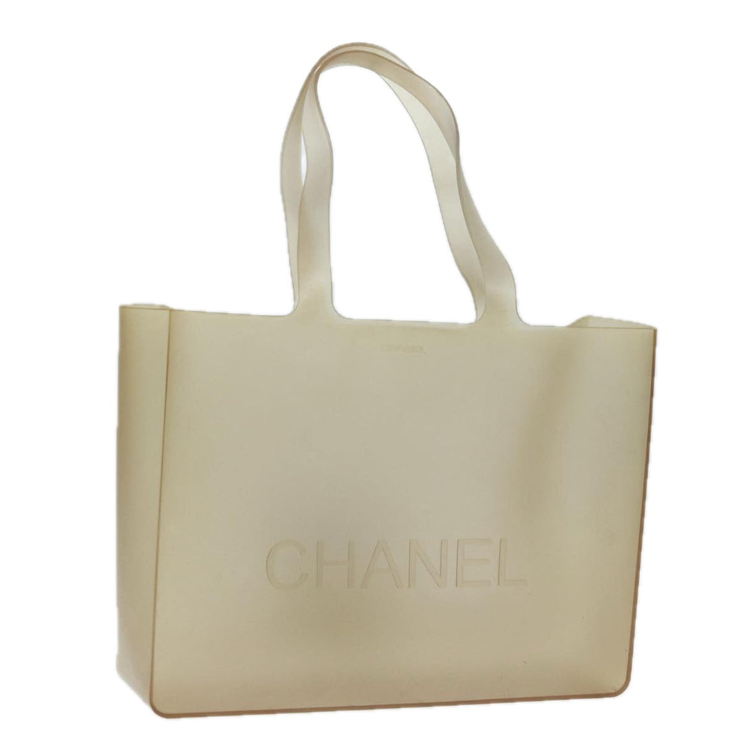 Chanel Tote Bag Rubber Clear CC Auth bs16569
