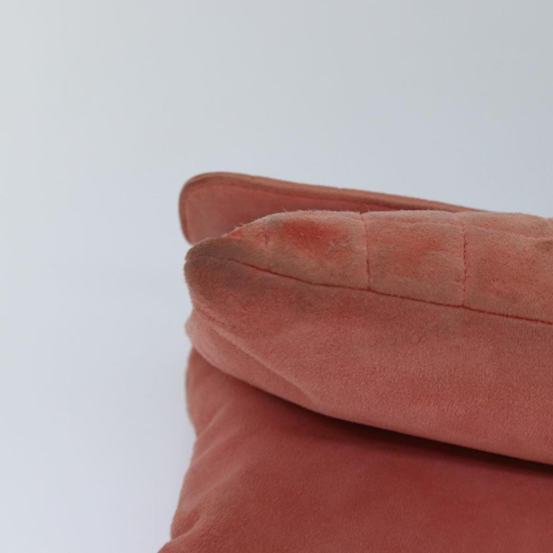 Top Quality Chanel Choco Bar Chain Hand Bag Suede Orange CC Auth bs16570