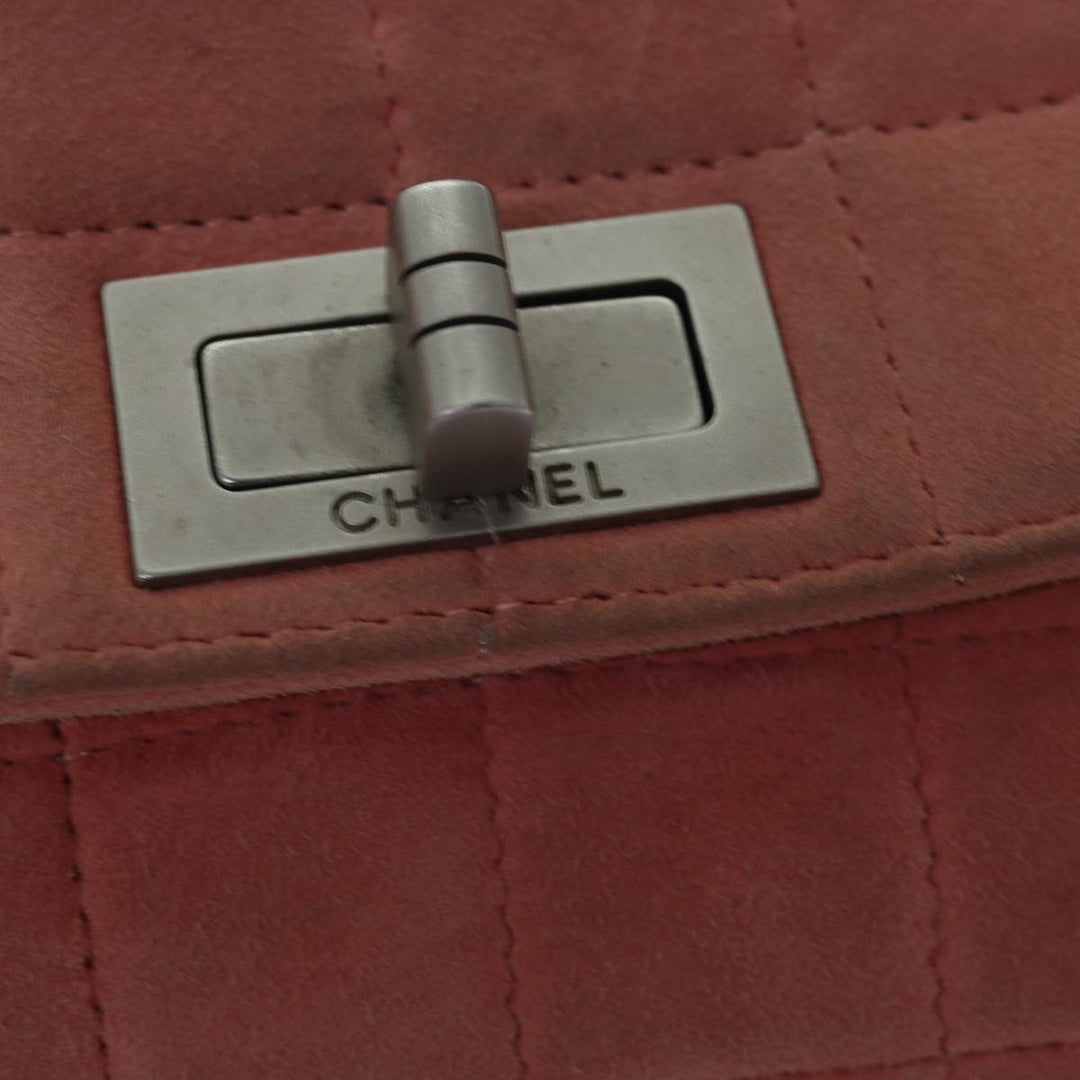 Top Quality Chanel Choco Bar Chain Hand Bag Suede Orange CC Auth bs16570