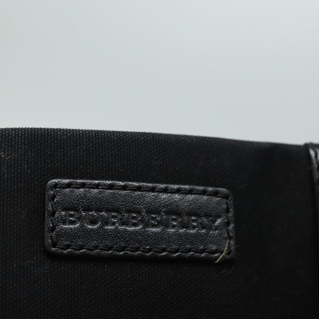 Burberry Tote Bag Canvas Beige Black Auth bs16580