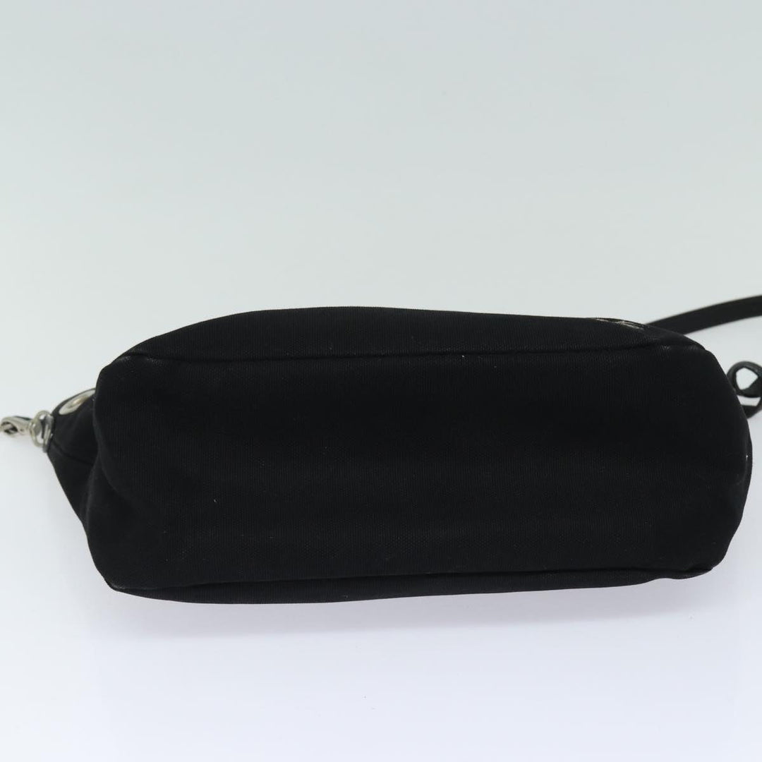 Burberry Nova Check Blue Label Shoulder Bag Canvas Black Purple Auth bs16613