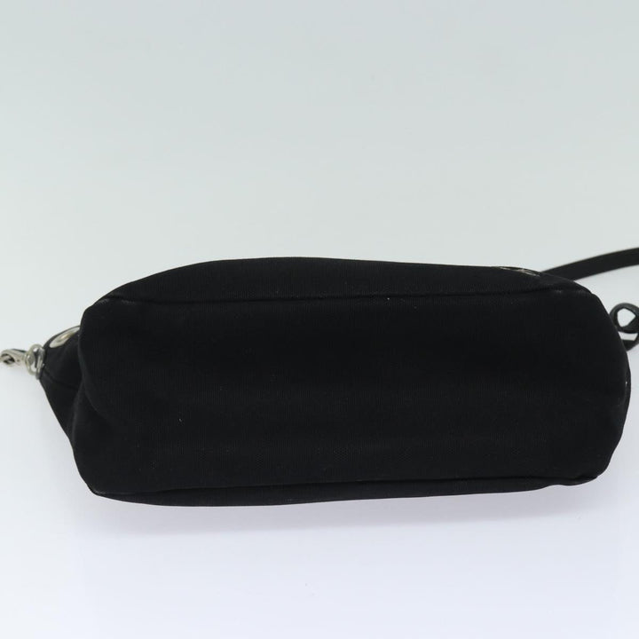 Burberry Nova Check Blue Label Shoulder Bag Canvas Black Purple Auth bs16613