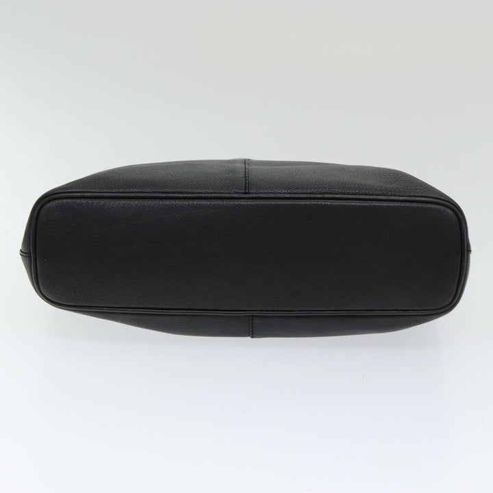 BurberrySs Hand Bag Leather Black Auth bs16614