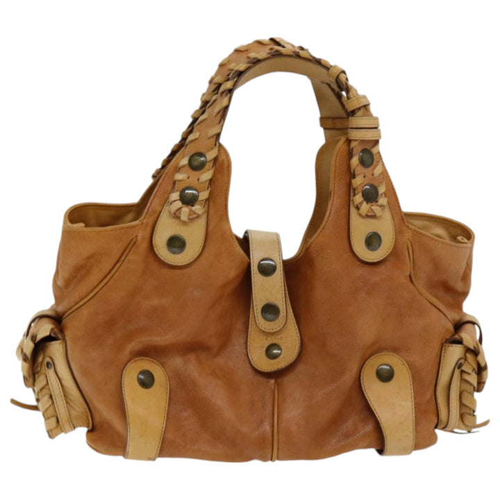 Chloe Tote Bag Leather Brown bs16616