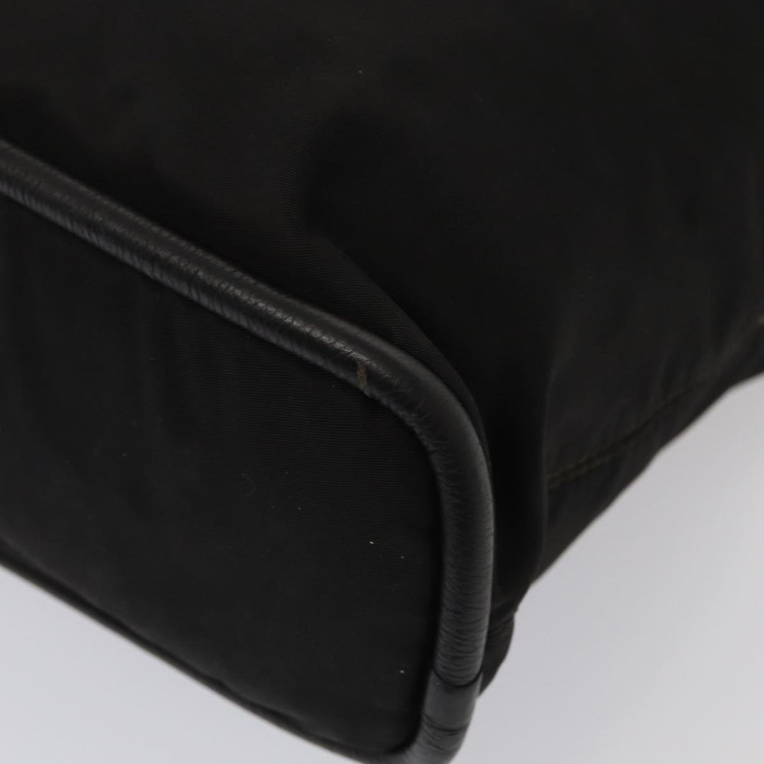 Celine Hand Bag Nylon Black Auth bs16617