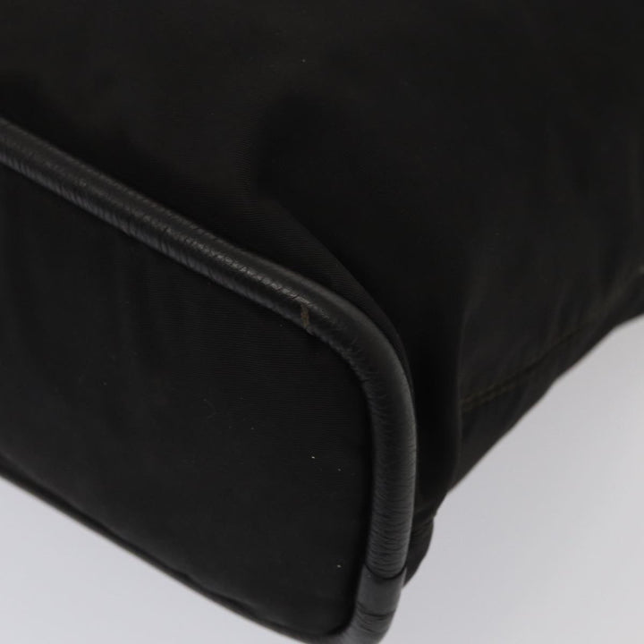 Celine Hand Bag Nylon Black Auth bs16617