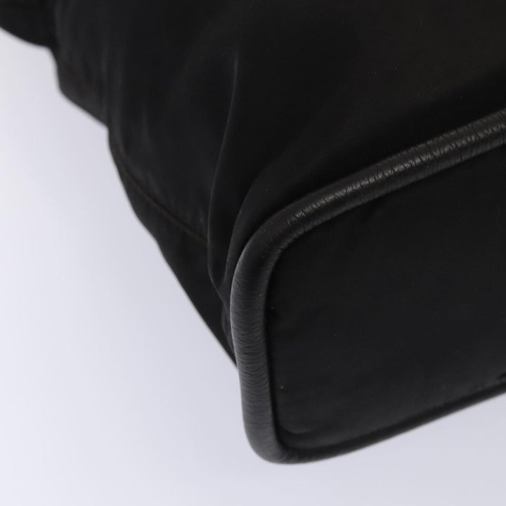 Celine Hand Bag Nylon Black Auth bs16617