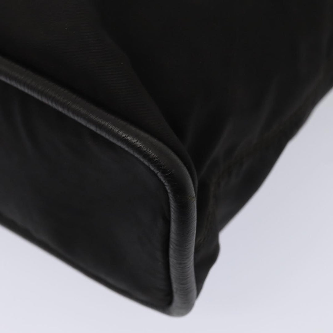 Celine Hand Bag Nylon Black Auth bs16617