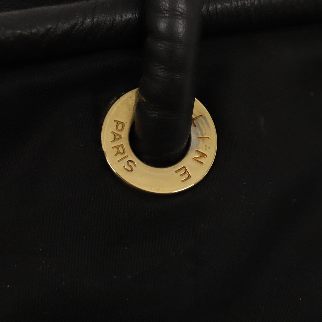 Celine Hand Bag Nylon Black Auth bs16617
