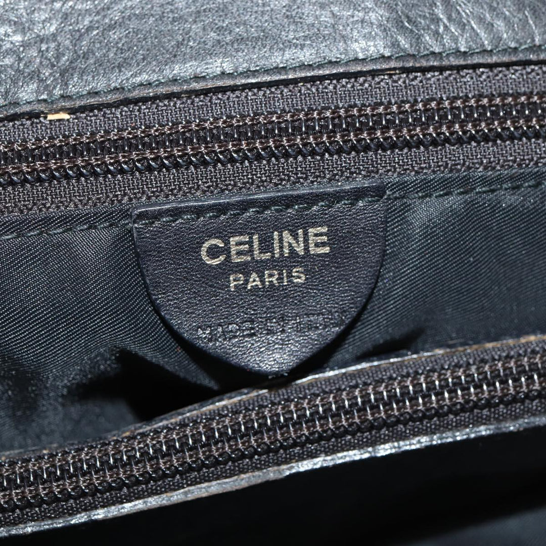 Celine Hand Bag Nylon Black Auth bs16617