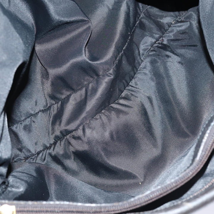 Celine Hand Bag Nylon Black Auth bs16617