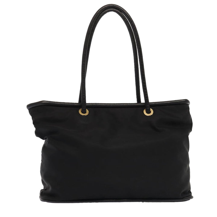 Celine Hand Bag Nylon Black Auth bs16617
