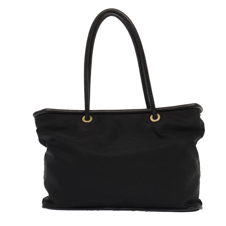 Celine Hand Bag Nylon Black Auth bs16617