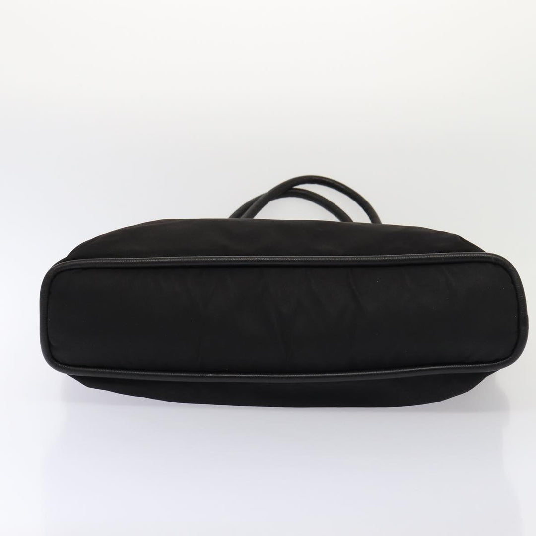 Celine Hand Bag Nylon Black Auth bs16617