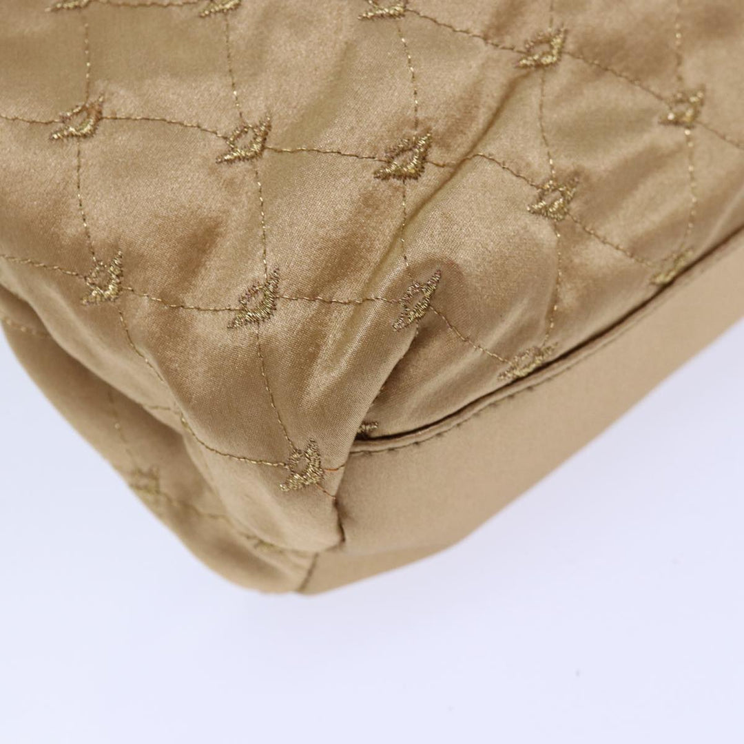Bottega veneta Hand Bag Satin Gold Auth bs16690
