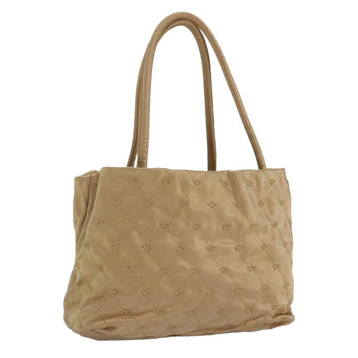 Bottega veneta Hand Bag Satin Gold Auth bs16690