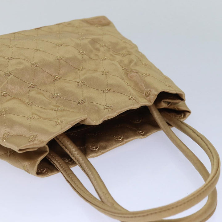 Bottega veneta Hand Bag Satin Gold Auth bs16690