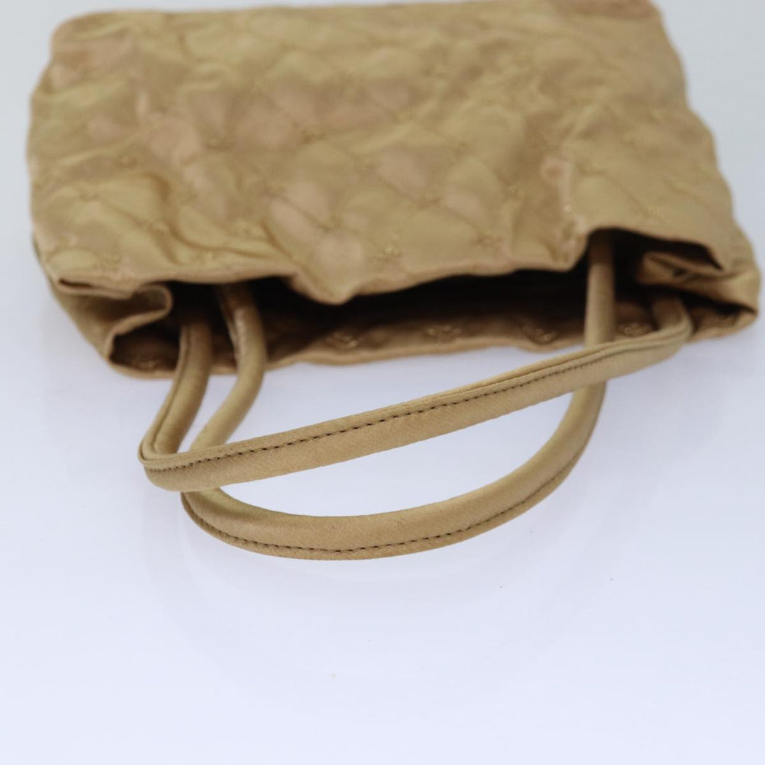 Bottega veneta Hand Bag Satin Gold Auth bs16690