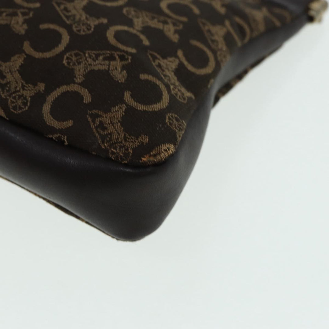 Celine C saluki Clutch Bag Canvas Brown Auth bs16700