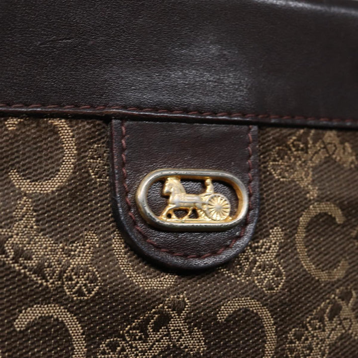 Celine C saluki Clutch Bag Canvas Brown Auth bs16700