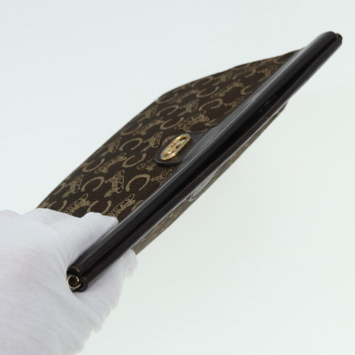 Celine C saluki Clutch Bag Canvas Brown Auth bs16700
