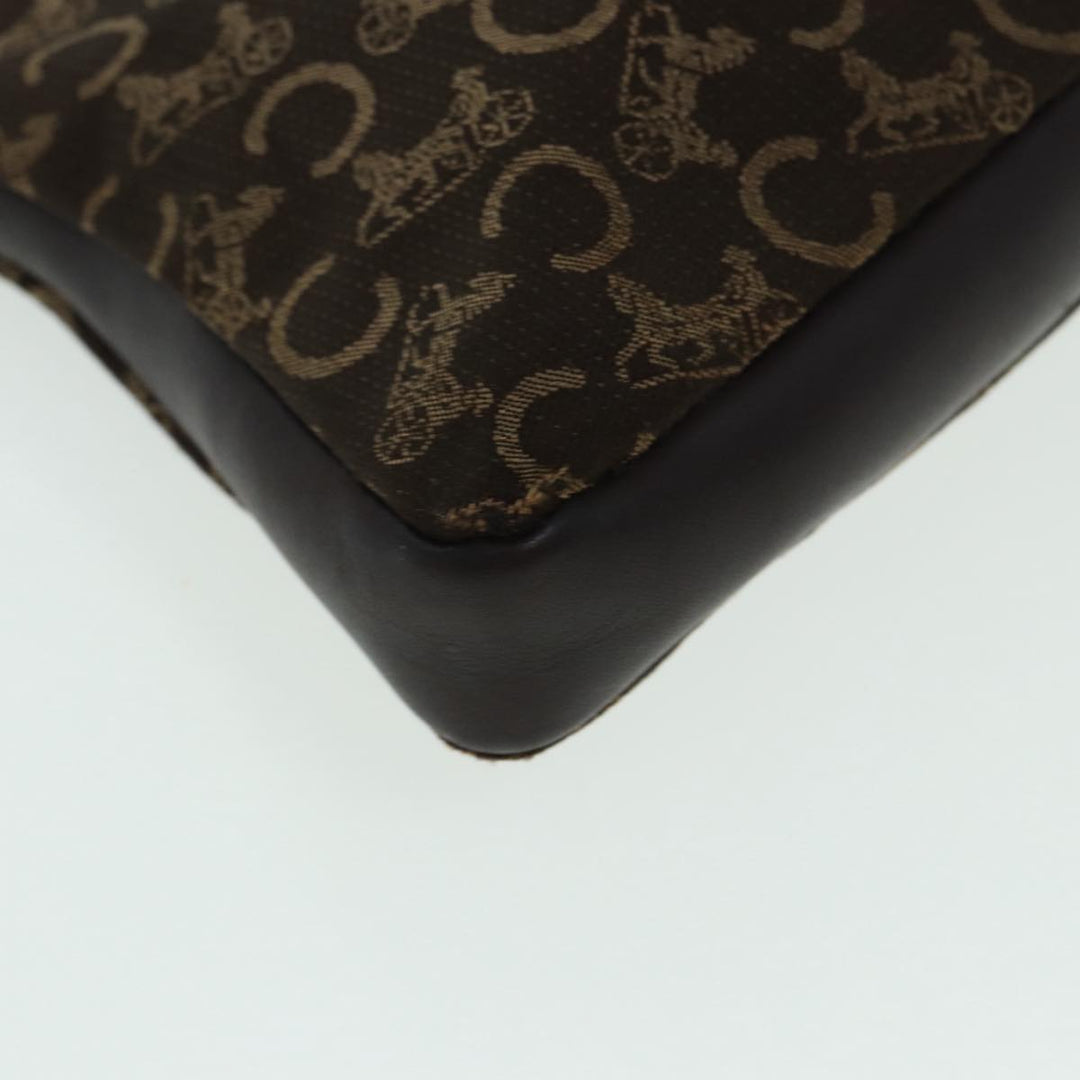 Celine C saluki Clutch Bag Canvas Brown Auth bs16700