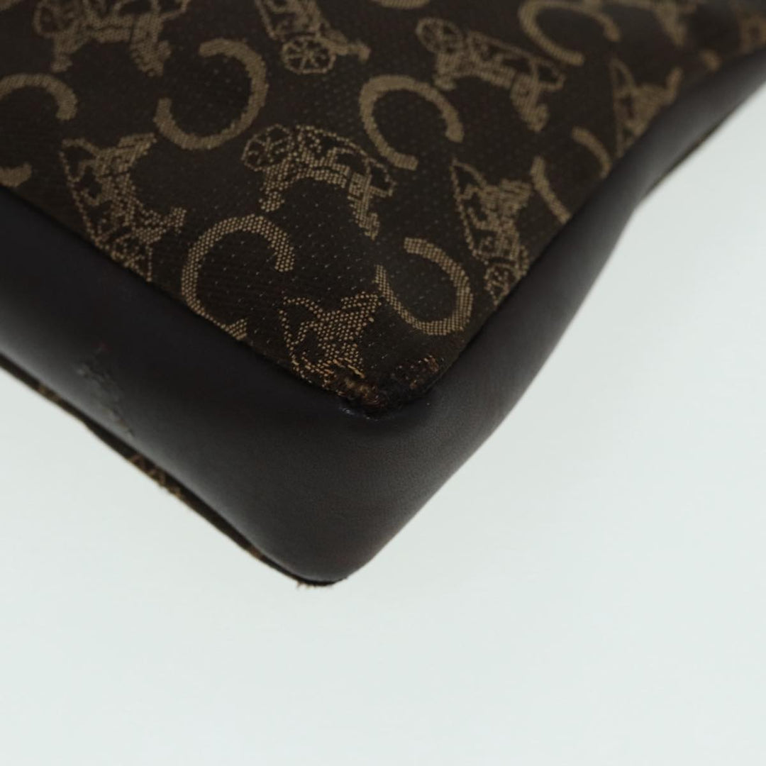 Celine C saluki Clutch Bag Canvas Brown Auth bs16700