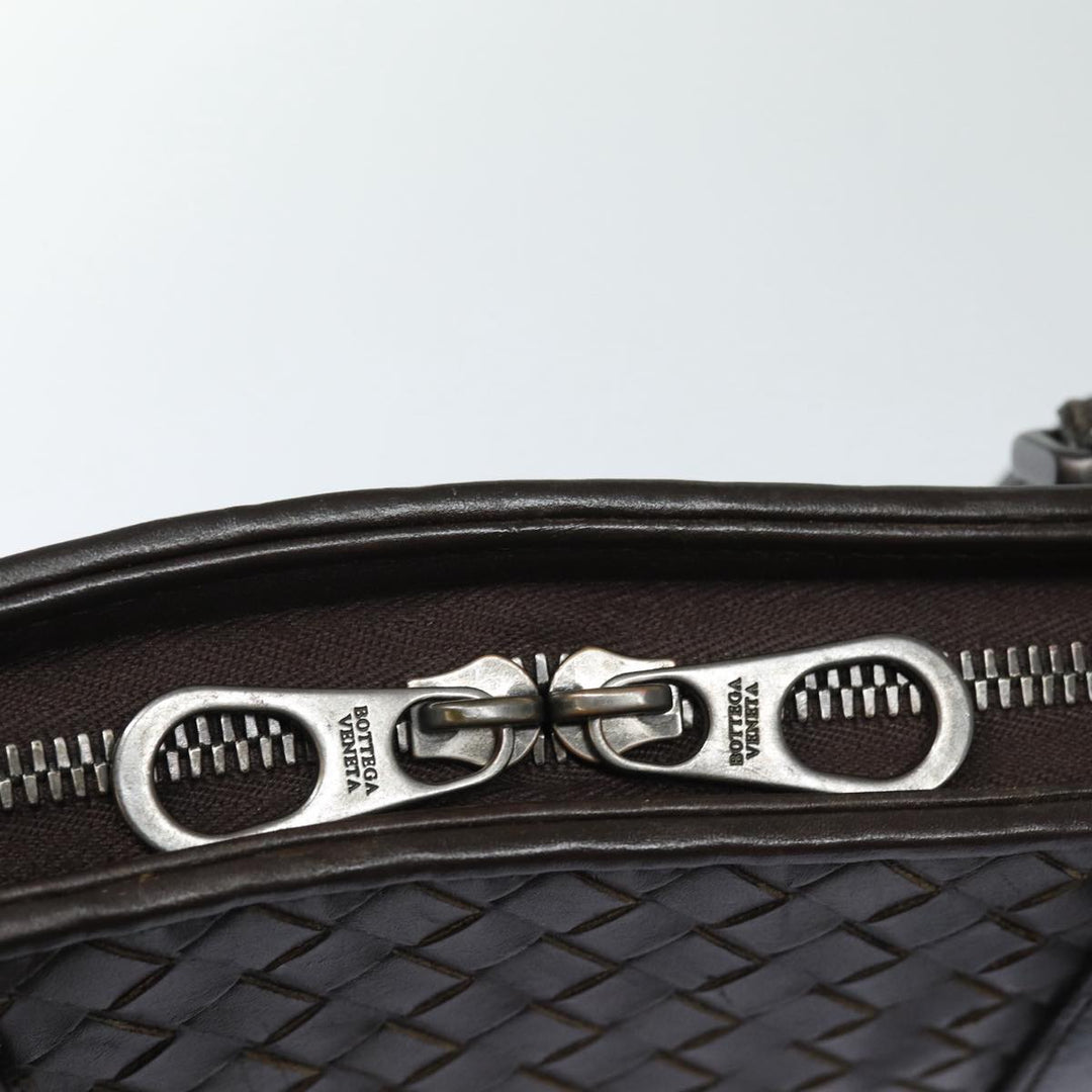 Bottega veneta INTRECCIATO Hand Bag Leather Brown Auth bs16729