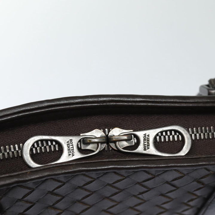 Bottega veneta INTRECCIATO Hand Bag Leather Brown Auth bs16729