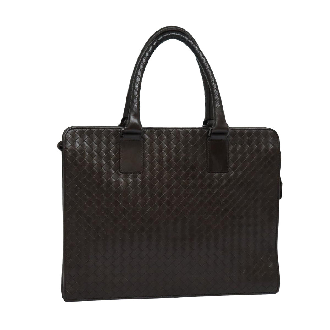 Bottega veneta INTRECCIATO Hand Bag Leather Brown Auth bs16729