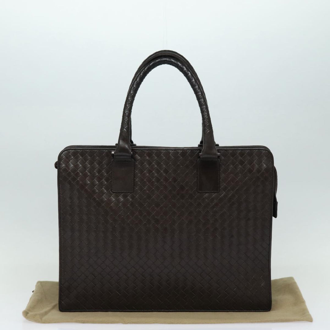 Bottega veneta INTRECCIATO Hand Bag Leather Brown Auth bs16729