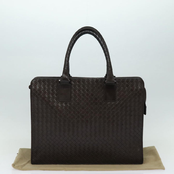 Bottega veneta INTRECCIATO Hand Bag Leather Brown Auth bs16729