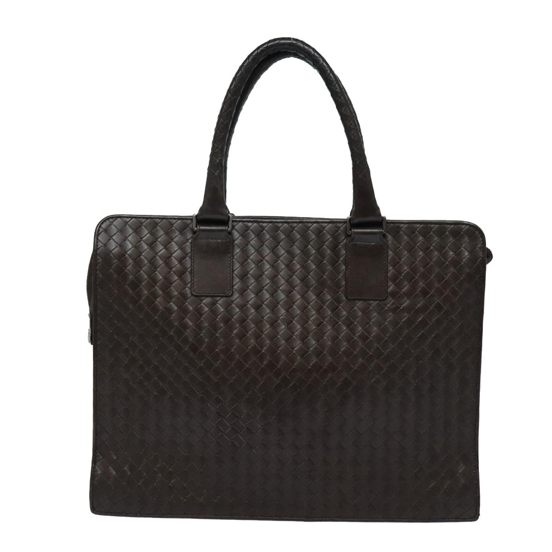 Bottega veneta INTRECCIATO Hand Bag Leather Brown Auth bs16729