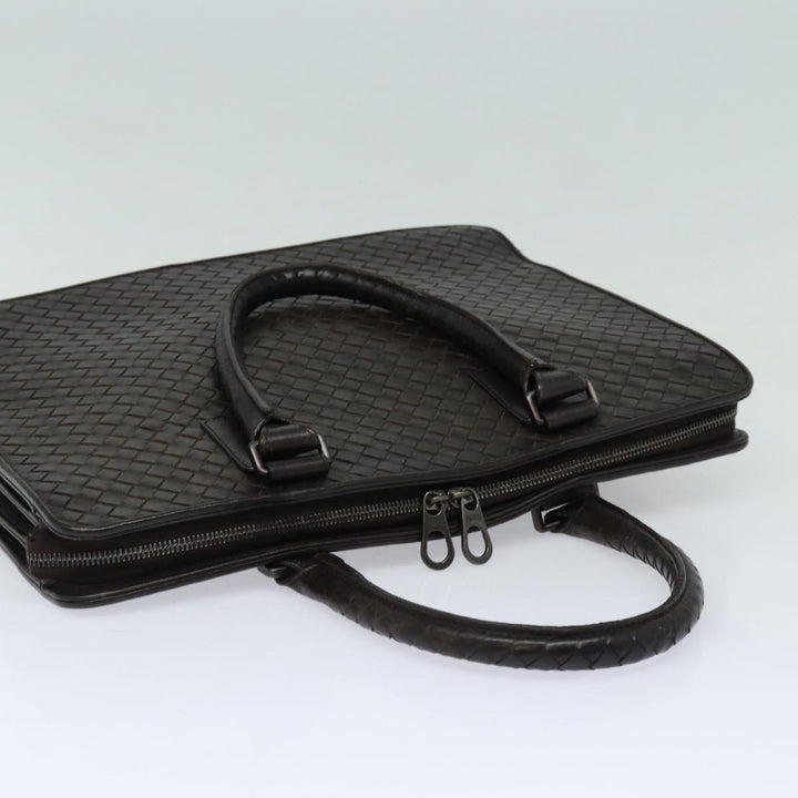 Bottega veneta INTRECCIATO Hand Bag Leather Brown Auth bs16729