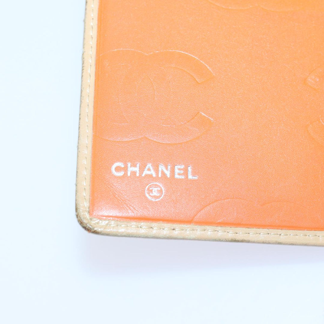 Chanel Cambon Line Matelasse Long Wallet Leather Beige CC Auth bs16763