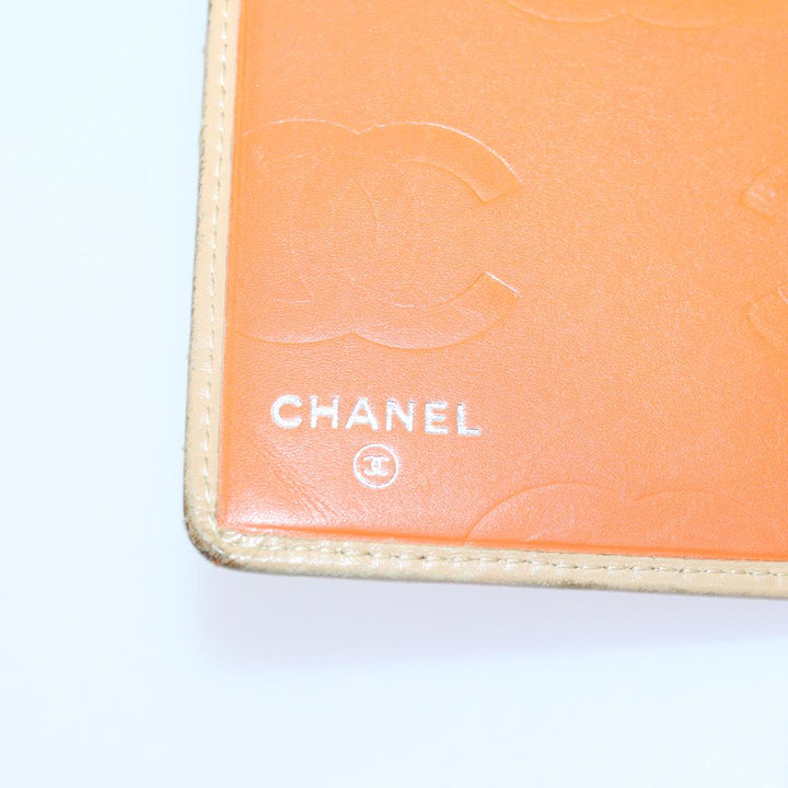 Chanel Cambon Line Matelasse Long Wallet Leather Beige CC Auth bs16763