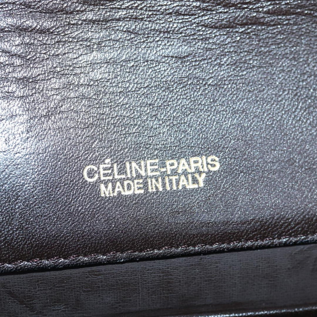Celine C saluki Shoulder Bag Canvas Brown Auth bs16775