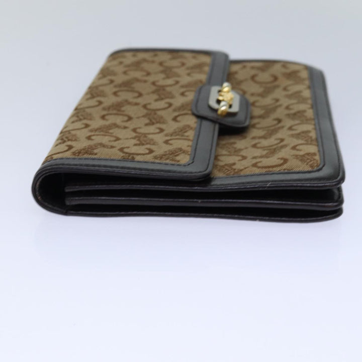Celine C saluki Shoulder Bag Canvas Brown Auth bs16775